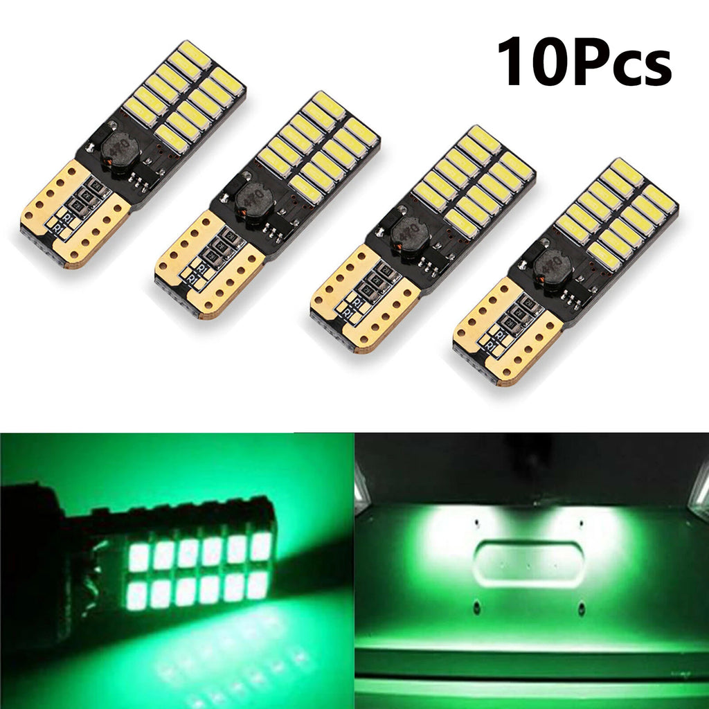 T10 24smd Canbus Car LED Light Bulb 3014 12V Super Bright Clearance Bulb Lamp White Yellow