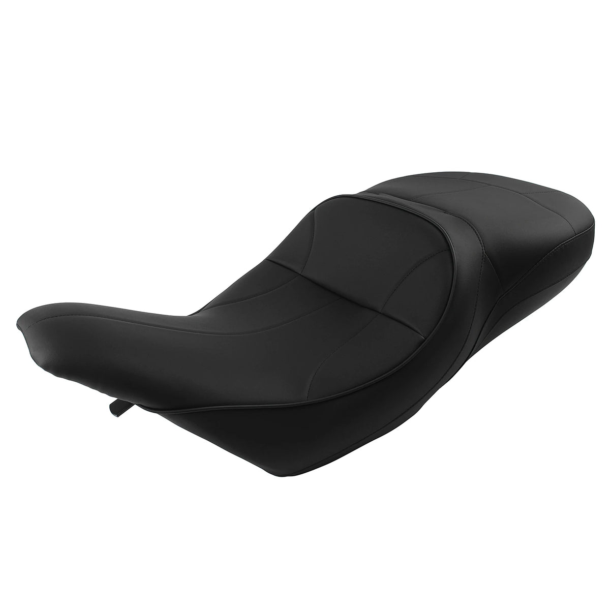 Motorcycle Black Two-Up Seat Driver Passenger Cushion For Harley Touring Electra for Seat 1997-2007 - Automotive LED Lig