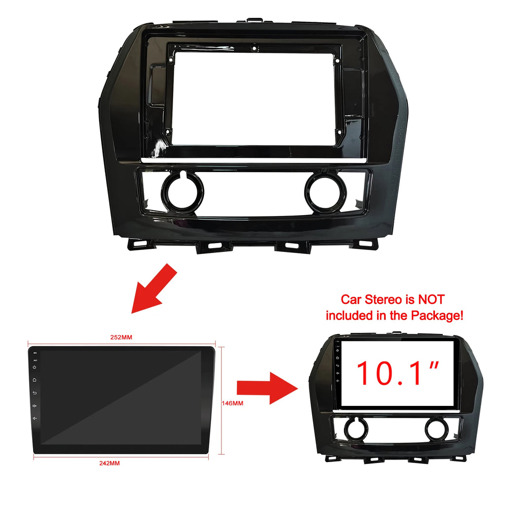 9 Inch Car Fascia For Nissan Tenna Maxima 2016 - 2020 1din / 2din Panel Dash Mount Install | AUTOKITSHOP