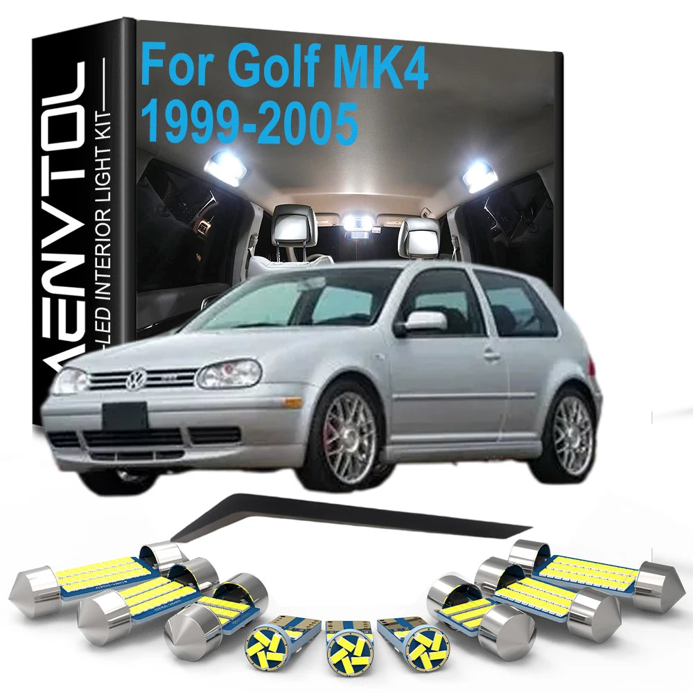 LED Interior Dome Reading Light Bulb Kit For VW Volkswagen Golf 4 MK4 1999 2000 2001 2002