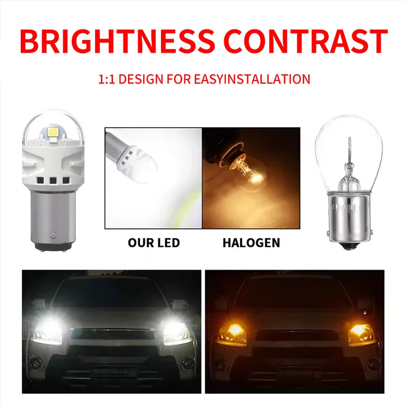 LED Interior Light Kit for BAY15D P21 - Canbus Error-Free Interior Bulbs