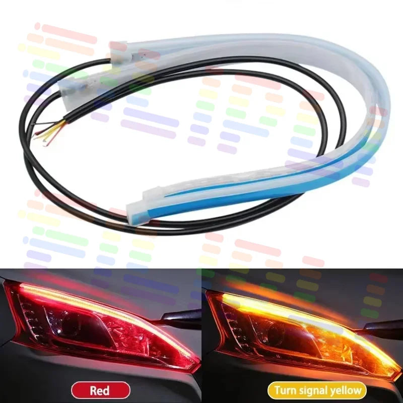 60/45/30cm (2-Pack) Flexible LED Decorative Light Strips For Vehicles — Universal Headligh | AUTOKITSHOP