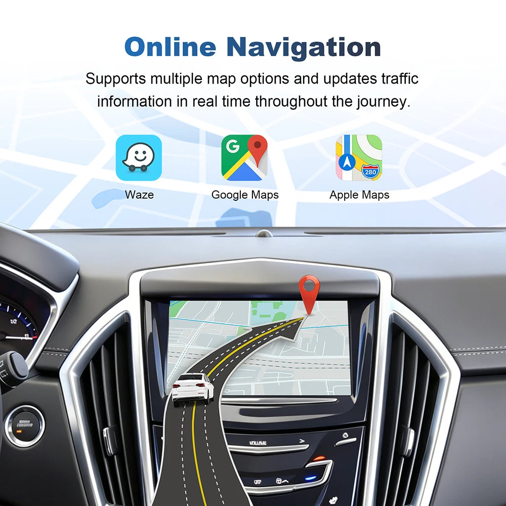 Wireless CarPlay for Cadillac SRX XTS ATS CTS 8 Inch Screen CarPlay Interface OEM Upgrade