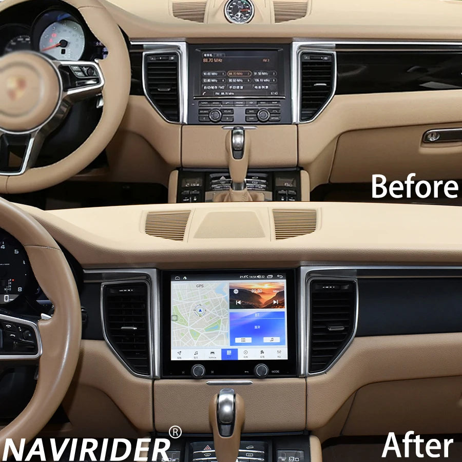 8.4inch Navirider Bluetooth Carplay For Porsche Macan 2014-2017 Android 15 GPS HU Multimed