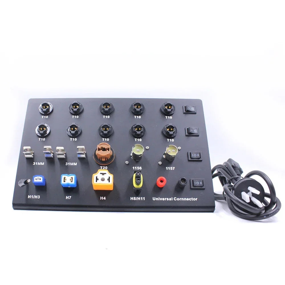Test Board for Headlight T5 Led Bulb Display Board T10 T20 1156 1157 H1 H7 H11 9005 Led Bu