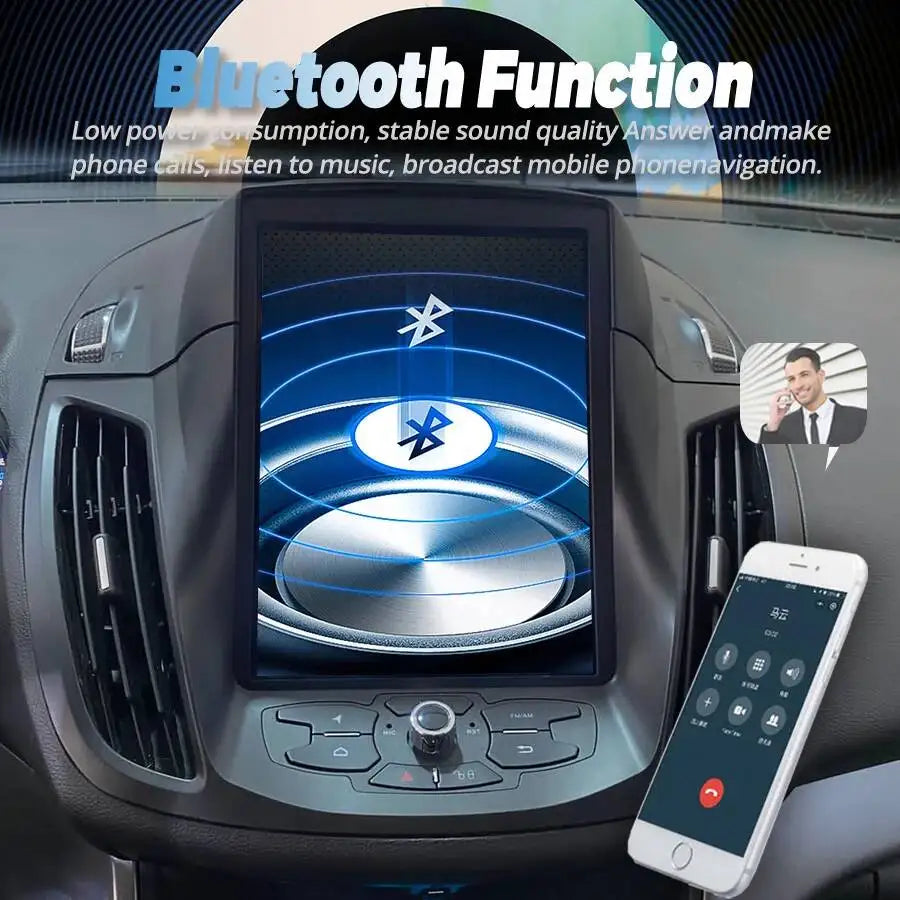 GPS Navigation 10.4inch Android 15 Car Radio Navirider Automatic Qled Screen Carplay For F