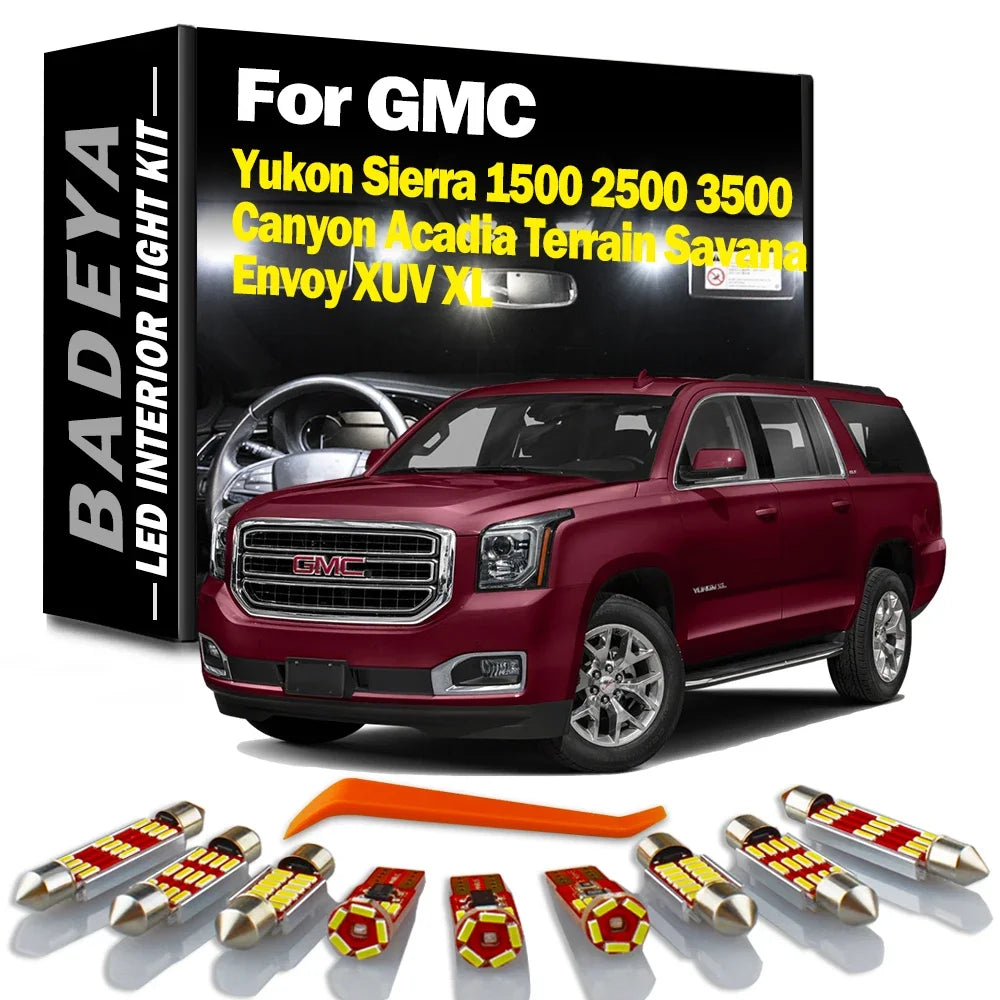 LED Interior Light Kit for GMC Sierra - Canbus Error-Free Bulbs | AUTOKITSHOP