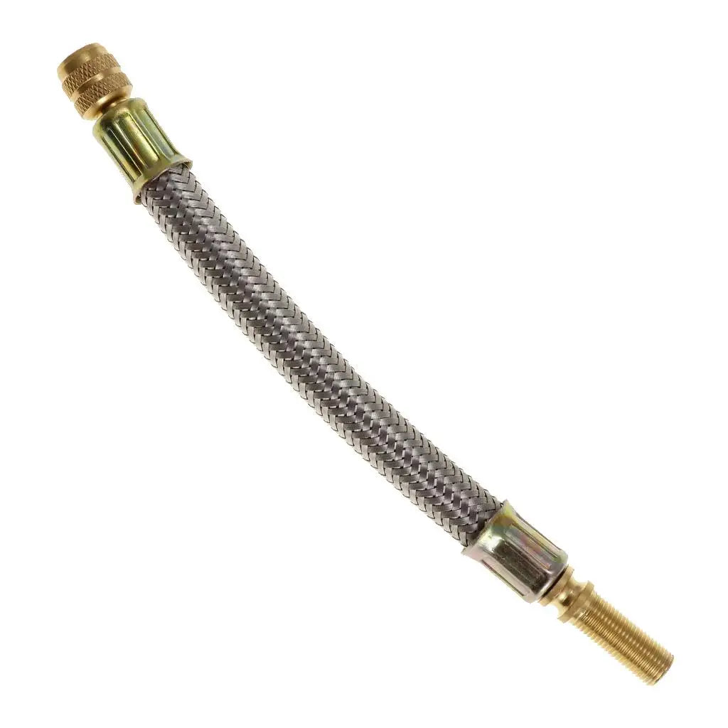 Universal Tyre Valve Extension Adapter 150mm Stainless Steel Flexible Valve Stem Cap for Car Tru - Automotive LED Light