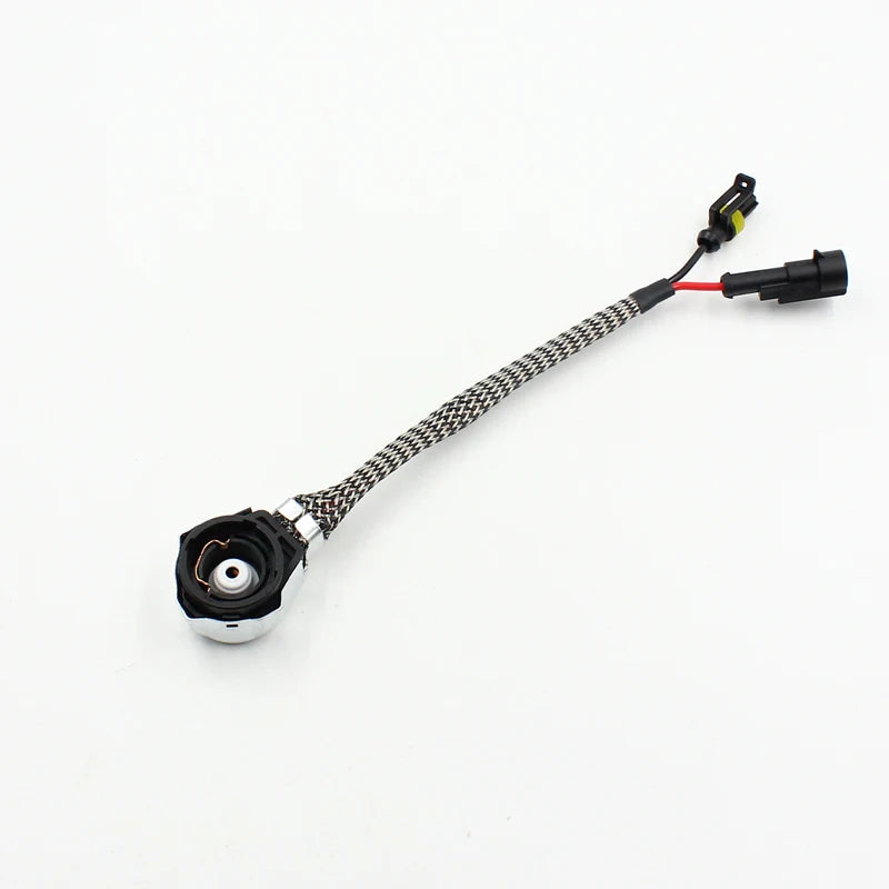 Rockeybright 2pcs D2S Hid Xenon Wire Amp Adapter D2R D2C D2S Bulb Socket Xenon Hid Harness