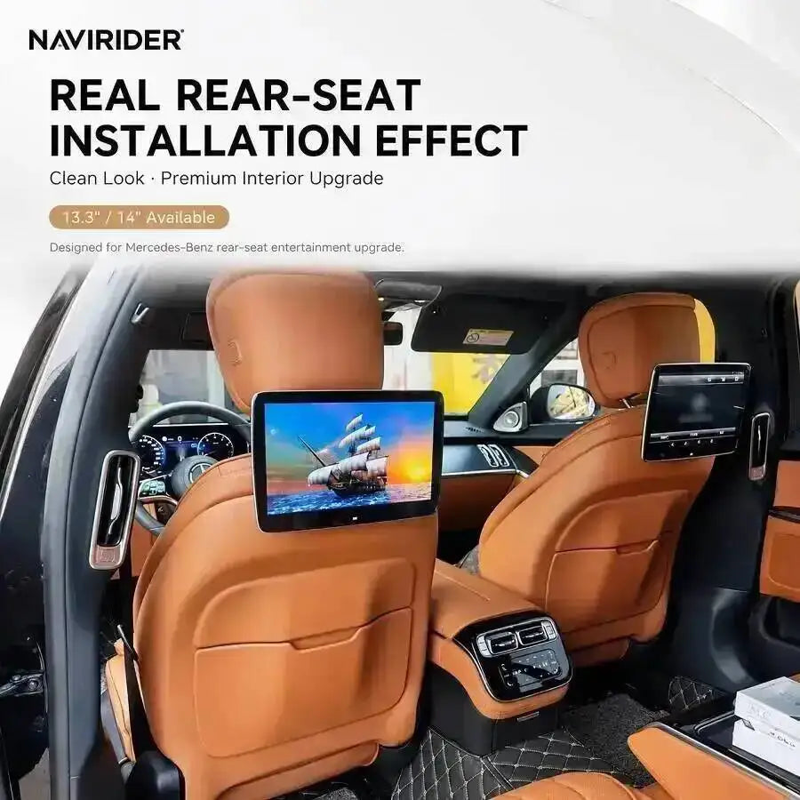 T For BMW X5 X6 X7 2023-2026 Rear Seat Entertainment System 14 Inch 4K Android Headrest Ca | AUTOKITSHOP