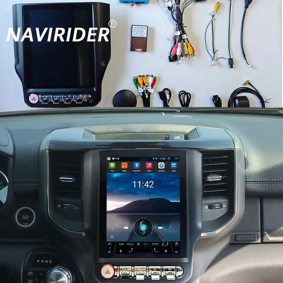 9.7inch Android 15 256GB Screen Navigation GPS For Dodge Ram 2019 Radio Navi Stereo Multim