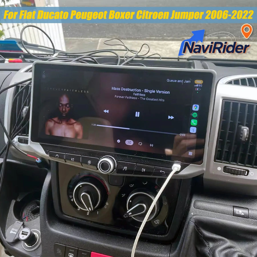 10.88" Android Multimidia Player For Fiat Ducato Peugeot Boxer Citroen Jumper 2006-2022 Wi