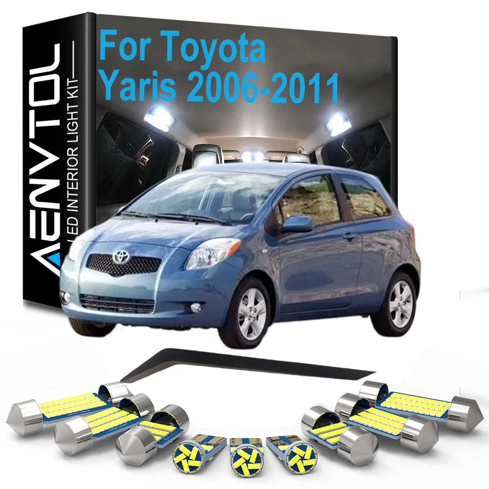 9-Piece LED Interior Light Kit for Toyota - Canbus Error-Free Interior Bulbs