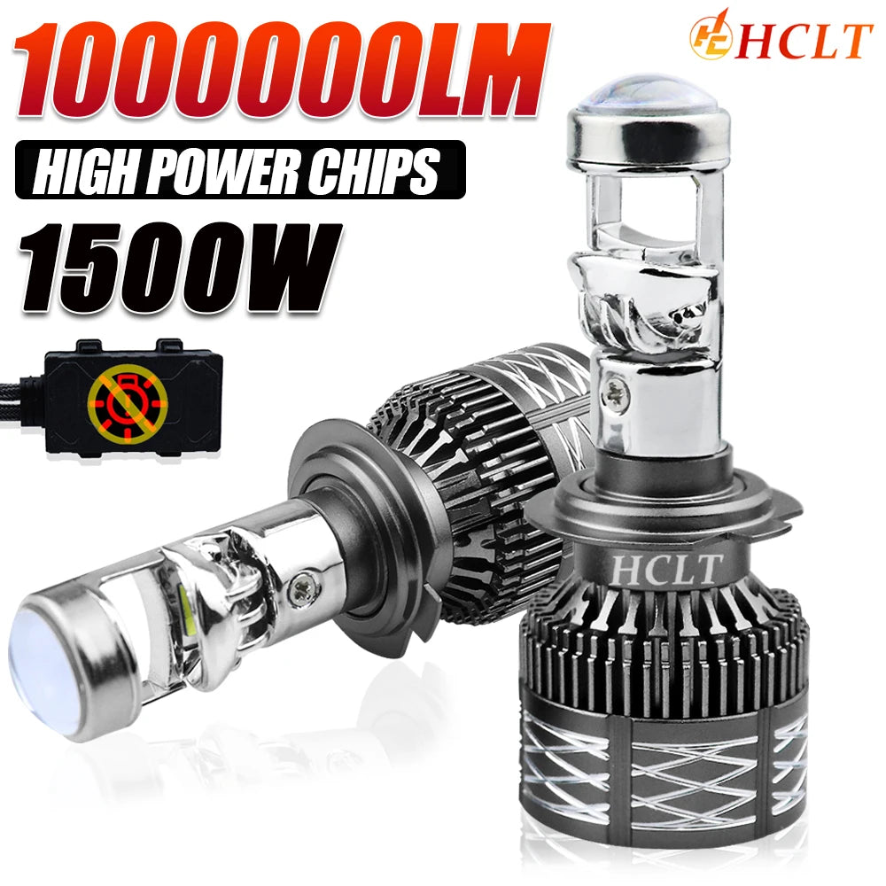 High Power H7 H4 LED Projector Headlight H11 H8 H9 9005 9006 HB3 HB4 Led CANBUS Mini Lens