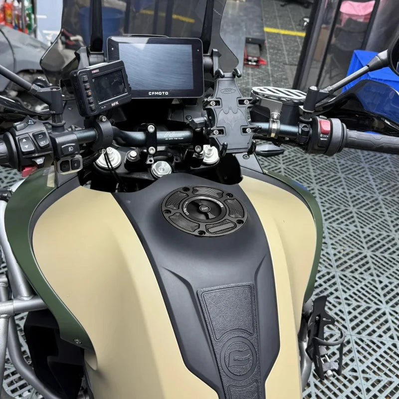 For CFMOTO 450SR 450SRS 450 SR SRS Modified Aluminum Alloy Quick Removal Gas Tank Cover Motorcyc - Automotive LED Light