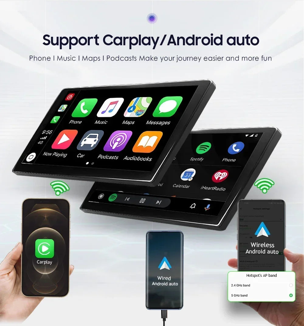 2Din AI Carplay Android Car Radio For Ford F150 F250 F350 Escape Explorer Edge E150 Mustan