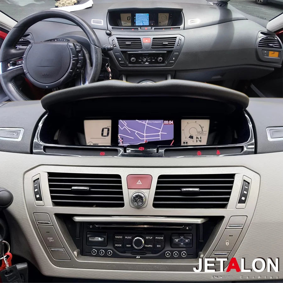 Navi GPS Android 15 BT Car Radio Stereo Head Unit For Citroen C4 Picasso 2006-2013 Screen