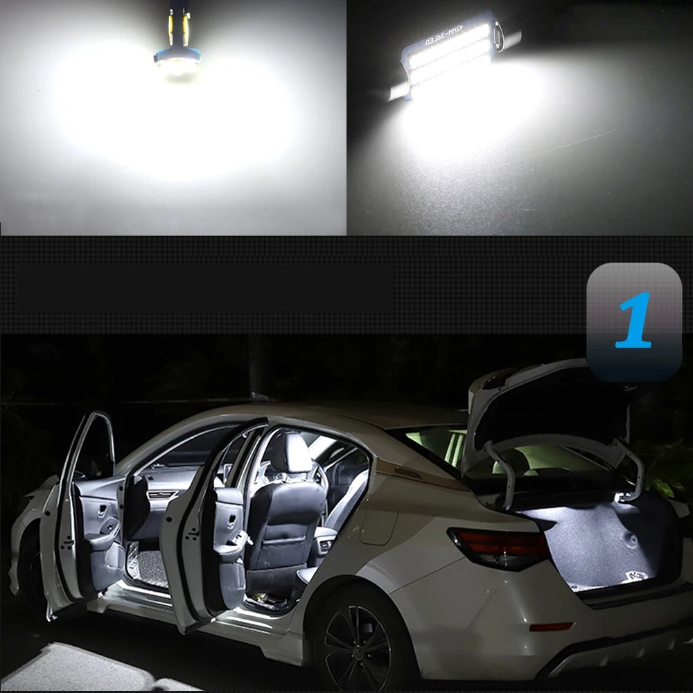 LED Interior Light Kit for Mitsubishi Lancer & Lancer EVO 2002-2007 - Canbus Dome Map Door Trunk Bulbs | AUTOKITSHOP